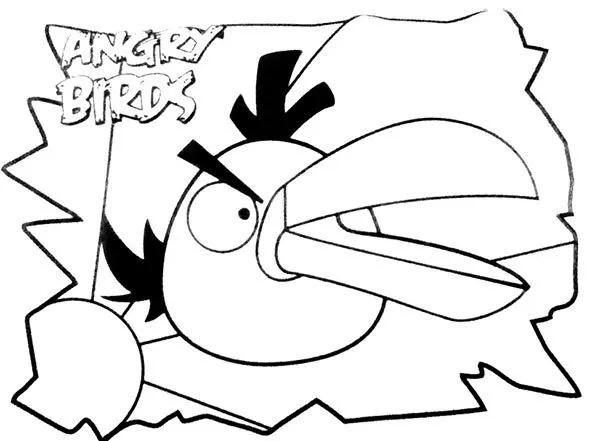 Angry Birds go para colorear - Imagui