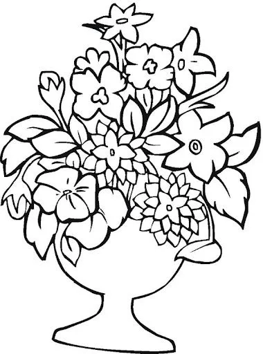 COLOREAR DIBUJOS DE FLOREROS | Dibujos para colorear COLOREAR DIBUJOS DE FLOREROS | Dibujos para colorear