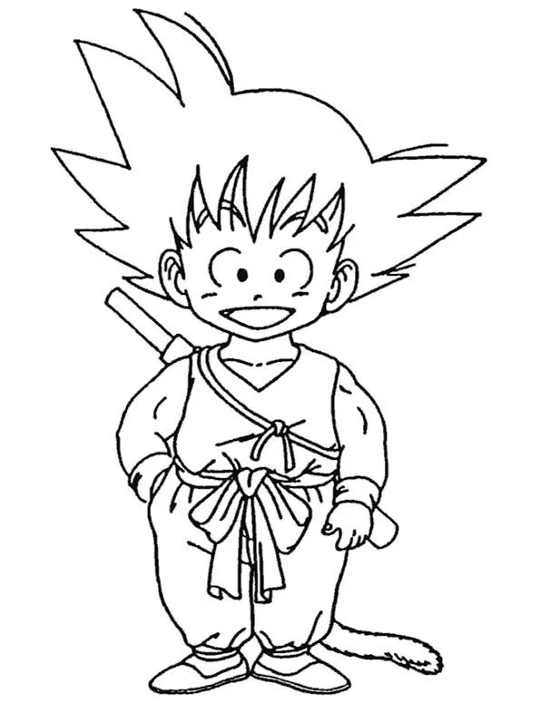 Colorear dibujos de Goku 8 | Dibujos para colorear e imprimir ...