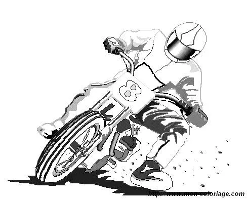 Dibujos de motos de trial para colorear - Imagui