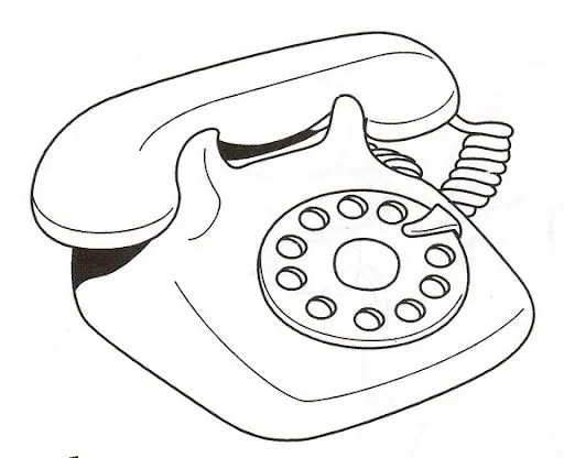 COLOREAR DIBUJOS DE TELEFONOS | Dibujos para colorear COLOREAR DIBUJOS DE TELEFONOS | Dibujos para colorear