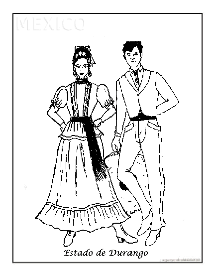 para colorear estado de Durango, Trajes típicos para colorear ... para colorear estado de Durango, Trajes típicos para colorear ...