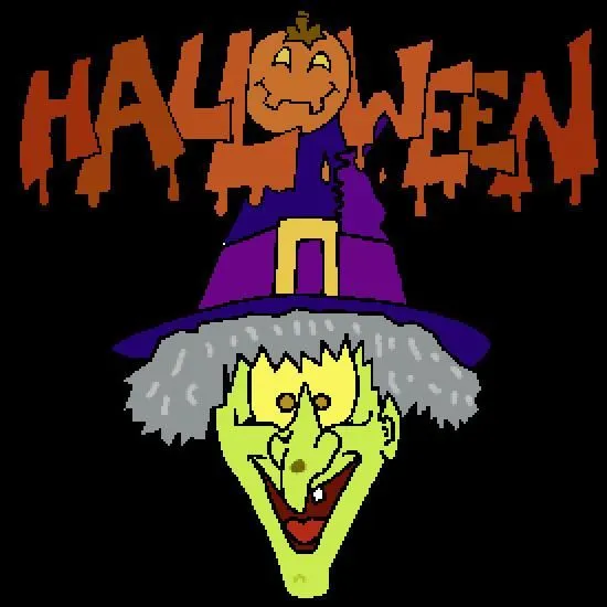 Colorear Halloween: una bruja malvada - Dibujos de Halloween para ...