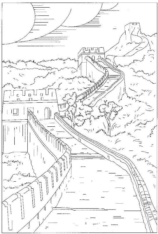 Colorear muralla china - Imagui