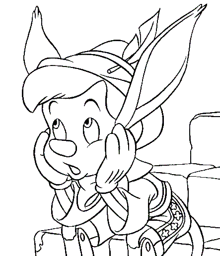 colorear y pintar dibujos: pintar y colorear a pinocho colorear y pintar dibujos: pintar y colorear a pinocho