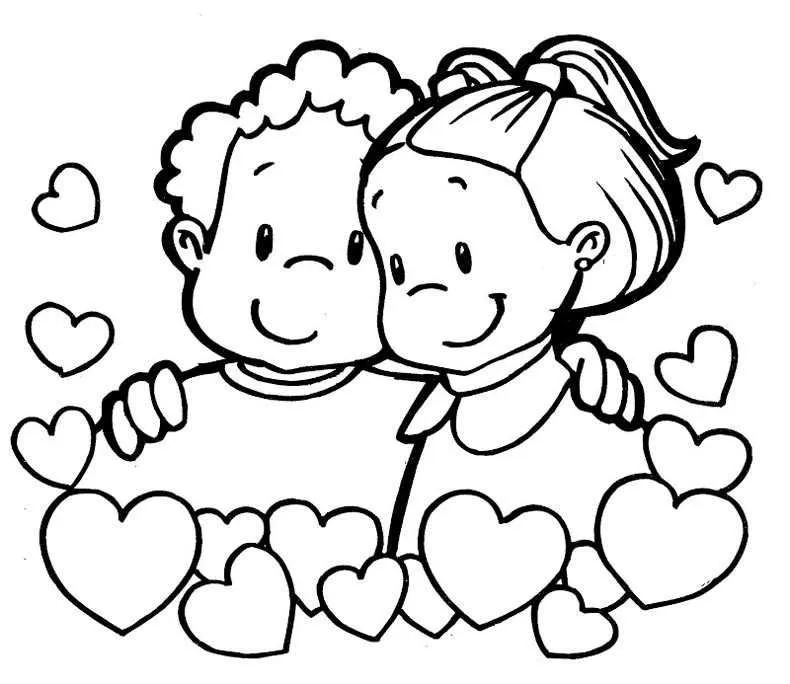 Colorear San Valentín 26 - Día de los Enamorados | Dibujos de san valentin,  Amor y amistad dibujos, Margaritas dibujo