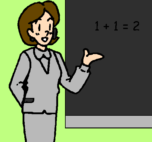 Colored page Mathematics teacher painted by souljagirl987