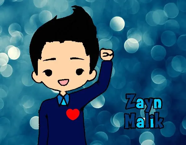 Colored page Zayn Malik painted by Alexis