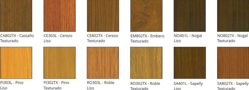 COLORES MADERA : CORTIZO INDUSTRIAL - Perfiles de aluminio para la ... COLORES MADERA : CORTIZO INDUSTRIAL - Perfiles de aluminio para la ...