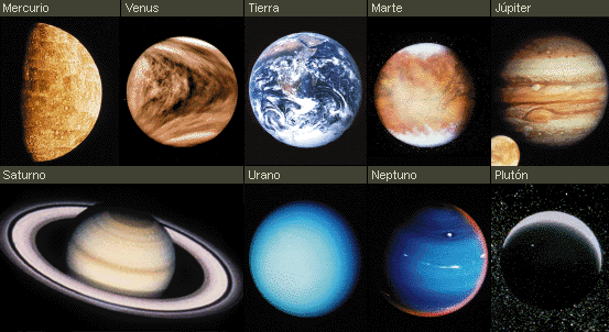 Los colores de los planetas y sus nombres - Imagui