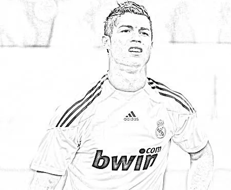 Coloriage Ronaldo - Imagui