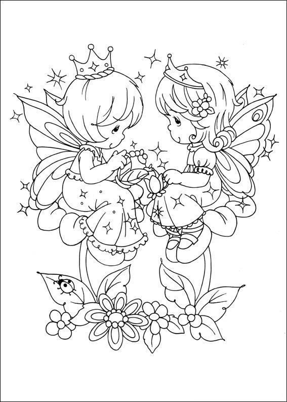 coloring page Precious moments | Images | Pinterest | Hadas ...