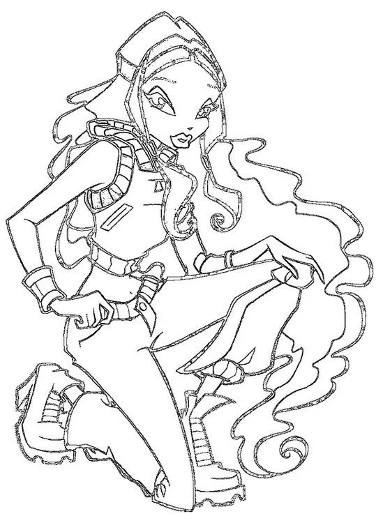 Coloring page Winx 9