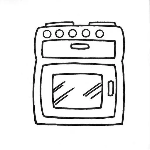 Coloring pages » KITCHEN COLORING