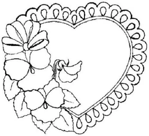 Coloring Pages for Girls | Love Heart Coloring Pages : heart ...