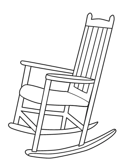 Colorir é Divertido !: Cadeira de Balanço para colorir - Desenho ...