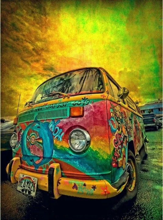 Combi hippie. | Good Vibes. | Pinterest | Hippies, Cannabis y ...
