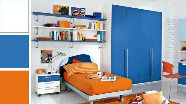 Combinaciones de colores para habitaciones de varones ...