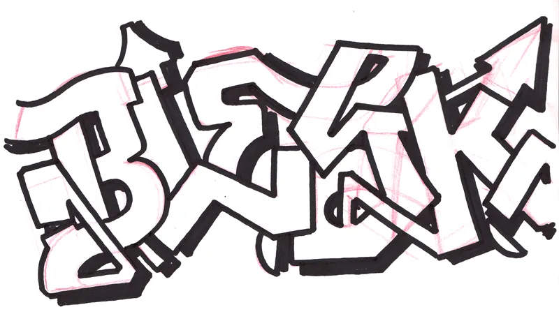 Dibujar graffitis faciles - Imagui