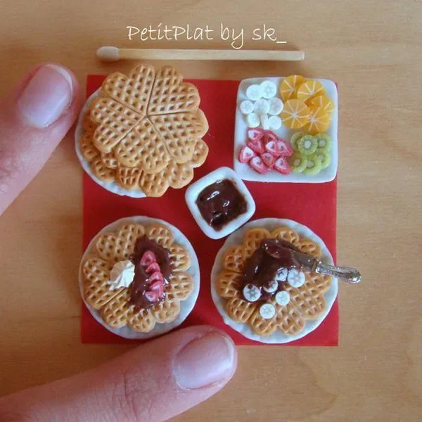 Comida en miniatura hecha a mano | Marcianos