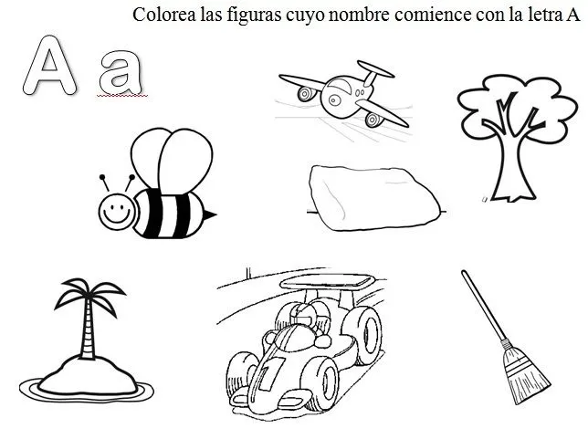 Dibujos de objetos que empiezan con la vocal a - Imagui