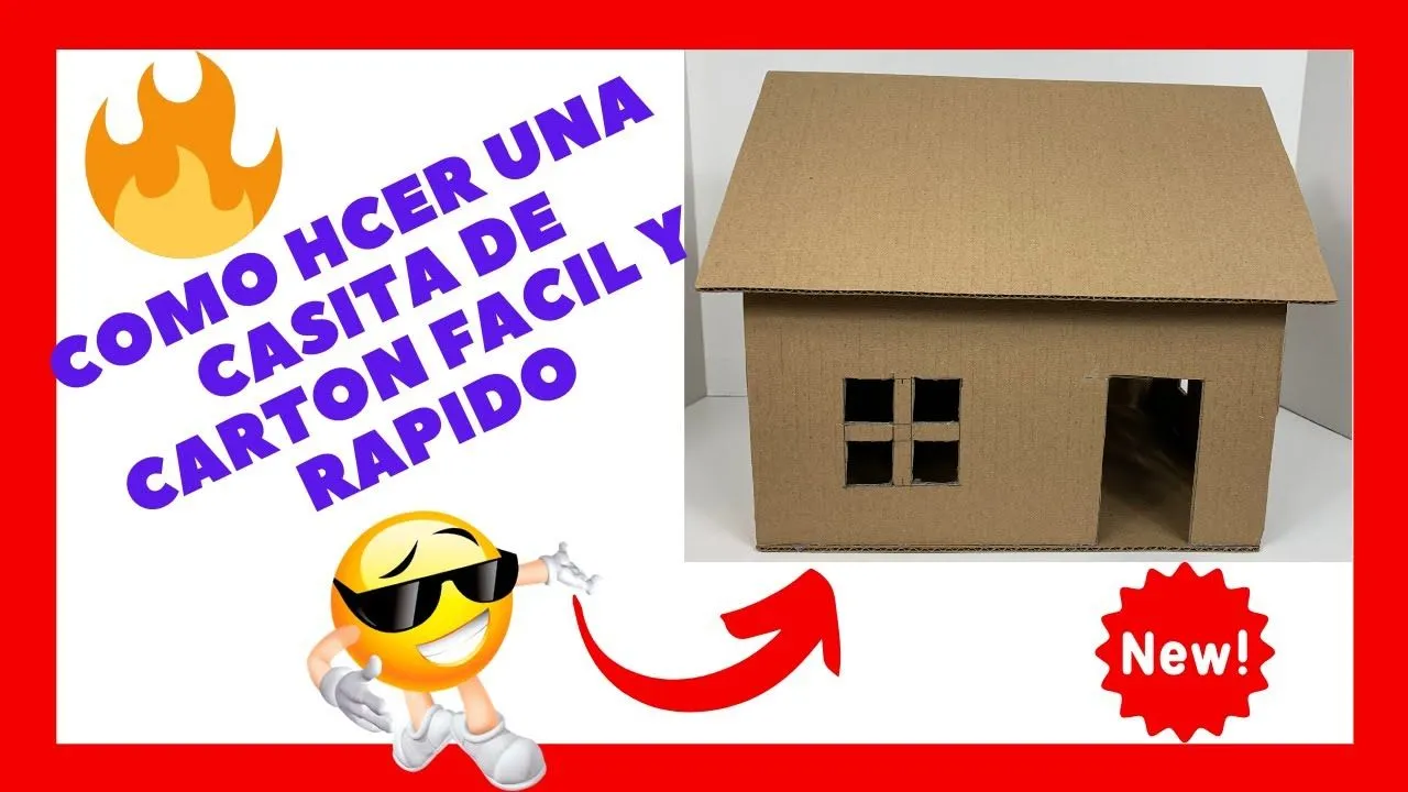 ✓Como Hacer una CASITA de CARTON FACIL y RAPIDO 2020 [ how to make a  cardboard house ] - YouTube