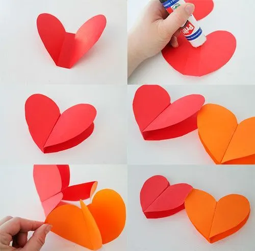 Como-hacer-una-guirnalda-con-corazones-de-papel | San Valentin ...