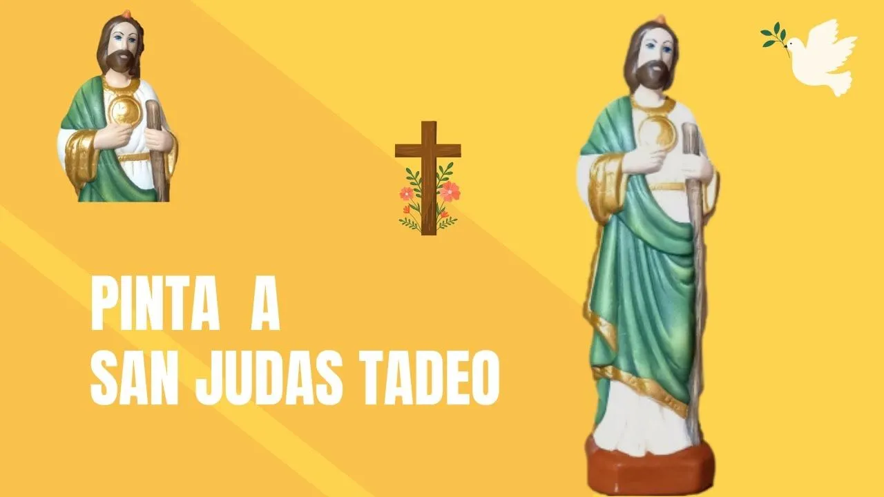 CÓMO PINTAR A SAN JUDAS TADEO - YouTube