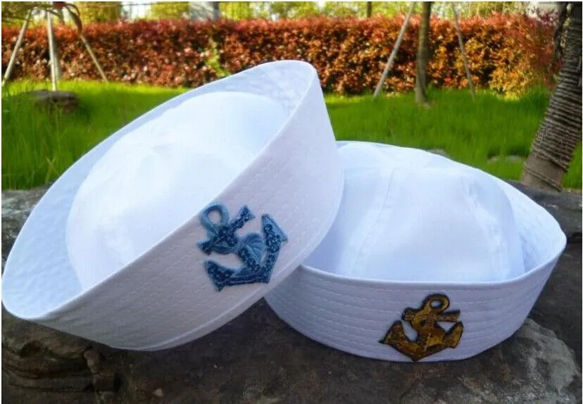 Compra blanco sombrero de marinero online al por mayor de China ...