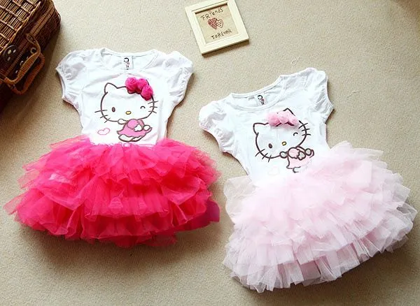 Compra chica Hello Kitty lindo vestido online al por mayor de ...