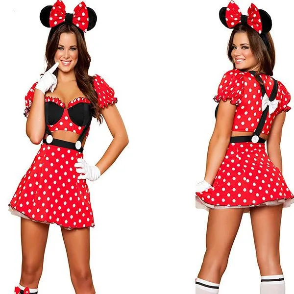 Compra costumes for women mickey mouse minnie online al por mayor ...