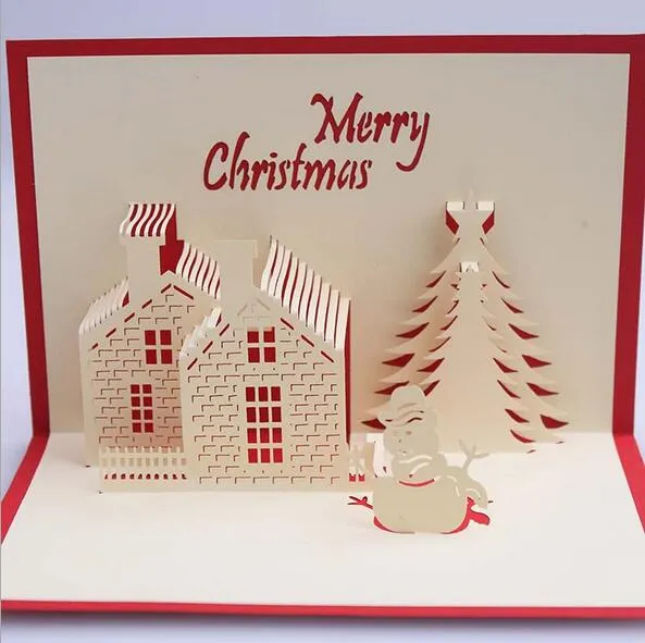 Compra Navidad hecha a mano tarjetas online al por mayor de China ...