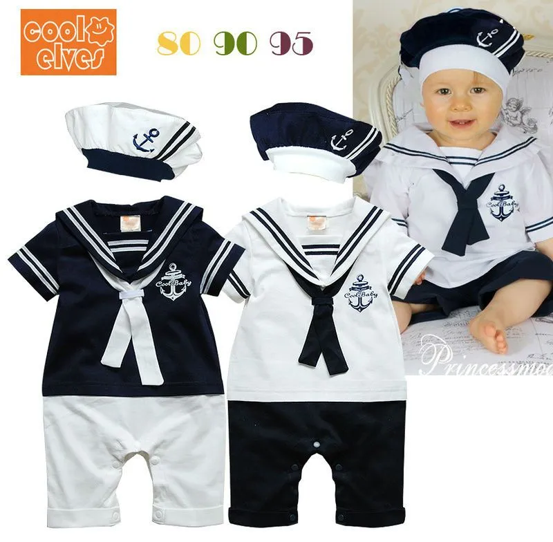 Compra bebé niño vestido de marinero online al por mayor de China ...