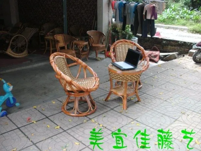 Compra silla giratoria de bambú online al por mayor de China ...