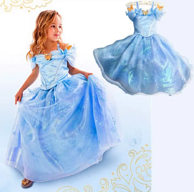 Compra sleeveless cinderella dresses for girls online al por mayor ...