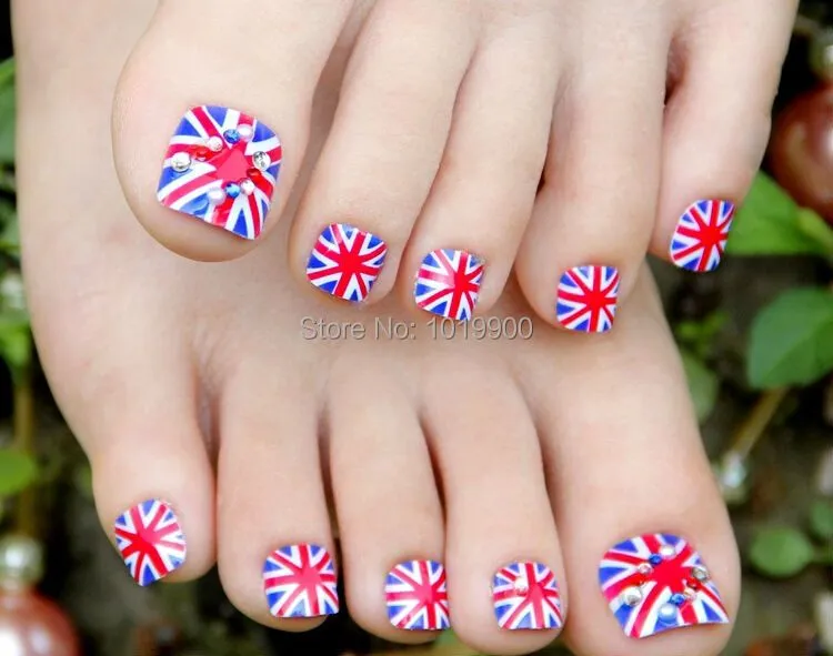Compra uñas de los pies azules online al por mayor de China ...