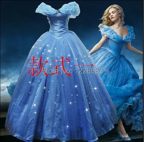 Compra vestido azul cenicienta online al por mayor de China ...
