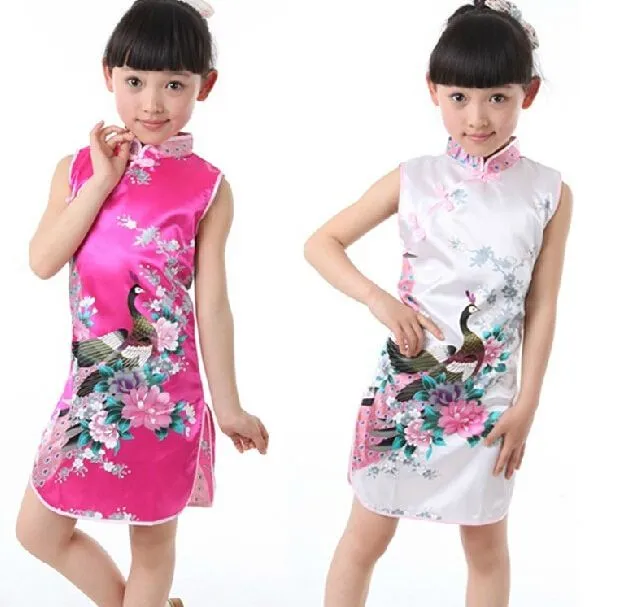 Compra vestido tradicional chino para niños online al por mayor de ...