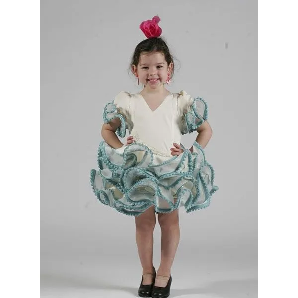 Comprar trajes de flamenca niña 2015 Carmín de nueva temporada
