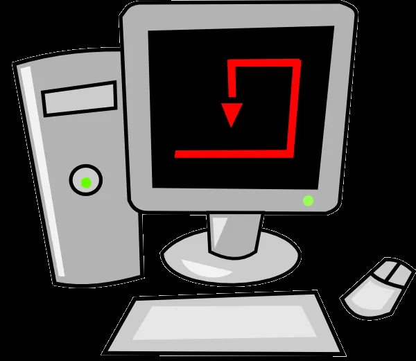 Computer Cartoon Desktop clip art - vector clip art online ... Computer Cartoon Desktop clip art - vector clip art online ...