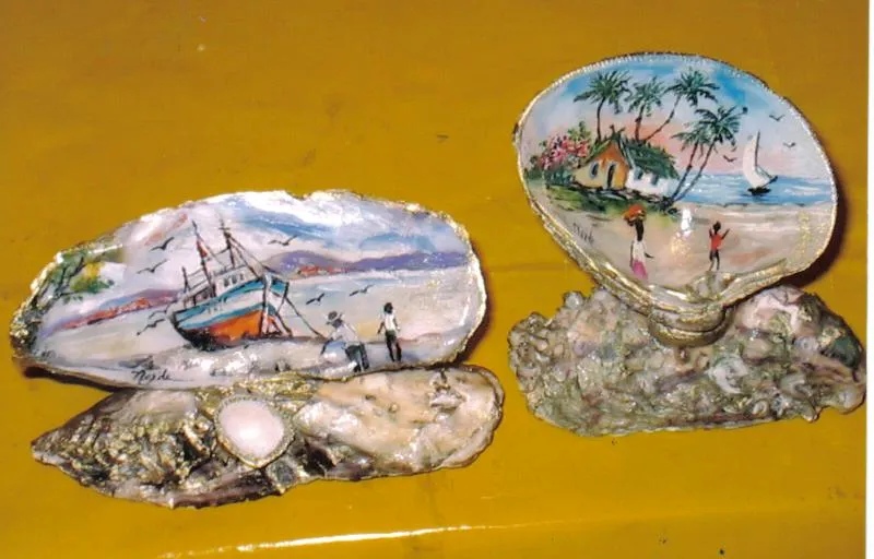 Conchas de mar pintadas - Imagui