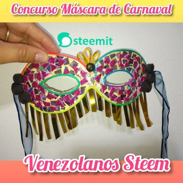 Concurso crea una máscara de carnaval con material reciclado por @naka05 —  Steemit