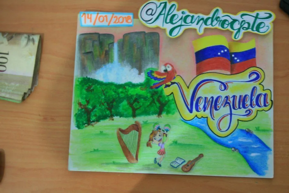 Concurso: Mi país en un dibujo : ¡Mi querida Venezuela! | PeakD