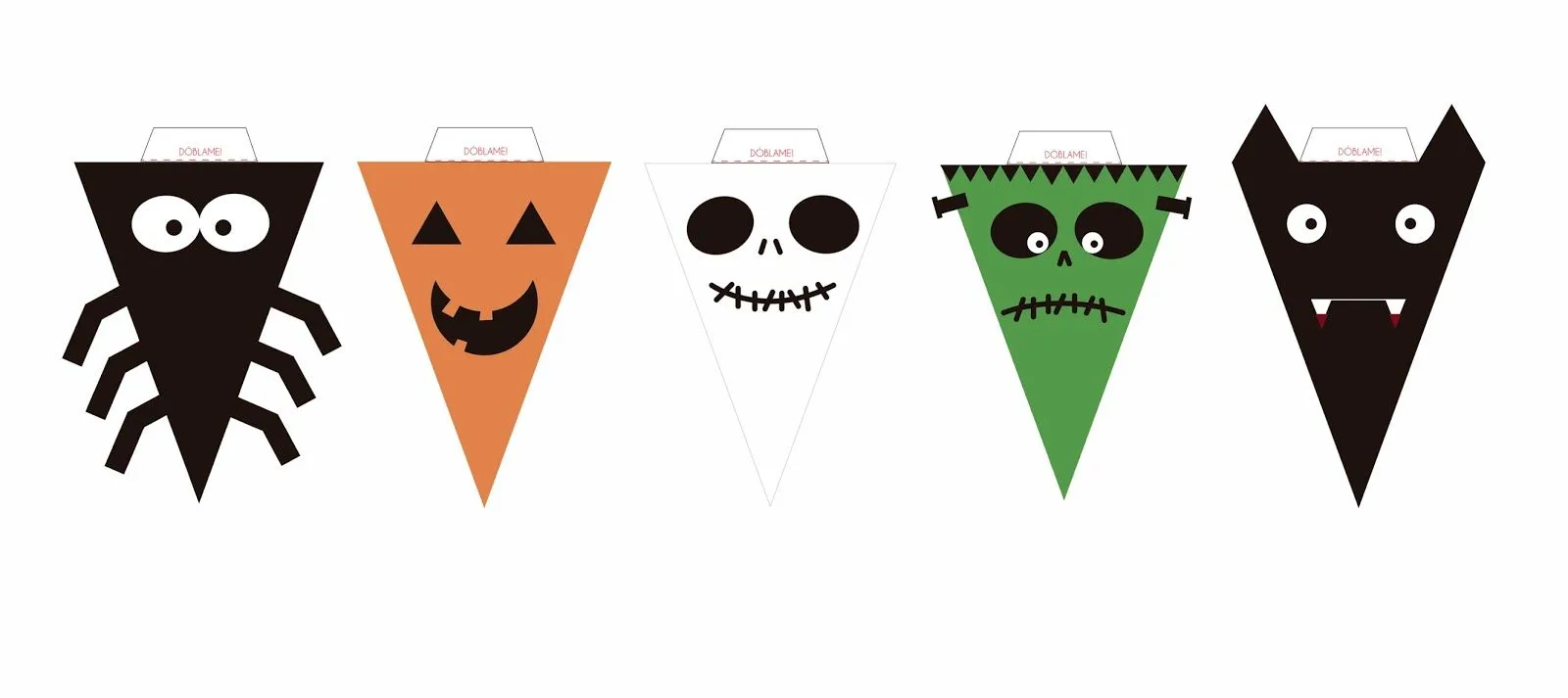 Condesa Patitiesa: Banderines DIY para Halloween