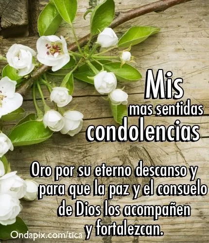 condolencias on Pinterest | Frases, Amigos and Dios