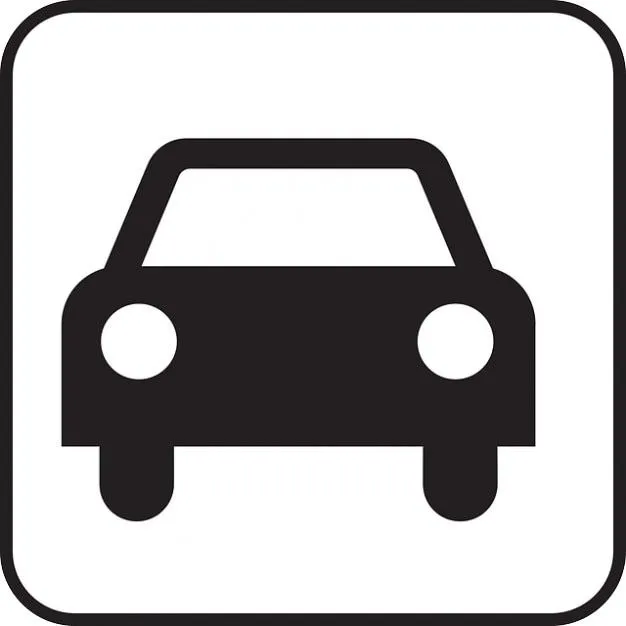 Conducir signo motorizado automóvil coche icono del símbolo ...