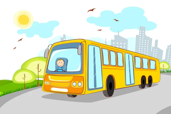 conductor de autobús escolar — Vector stock © vectomart #6990029