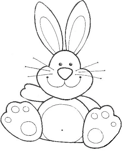 Dibujo de la cara de un conejo - Imagui