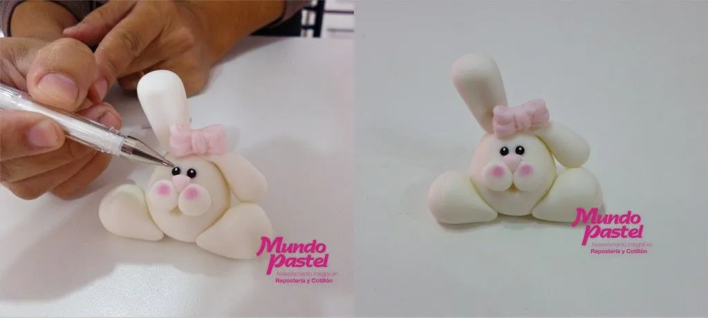 Como hacer conejo de porcelana fria - Imagui