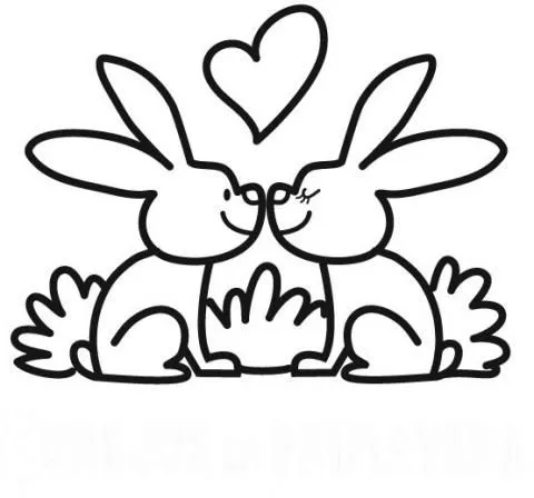 Dibujos de conejitos de amor - Imagui